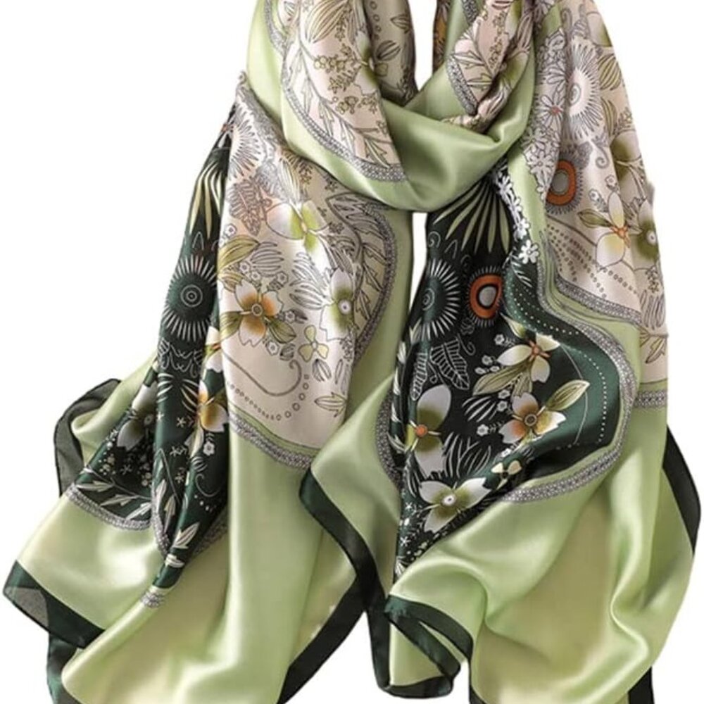 Fashion Scarves Scarf 100 Silk Feeling Scarf Silk Like Scarves Long Lightweight